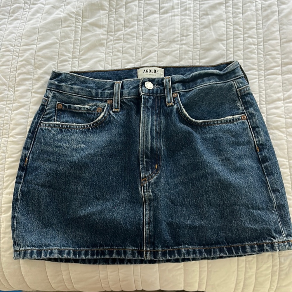 Agolde Denim Mini Skirt